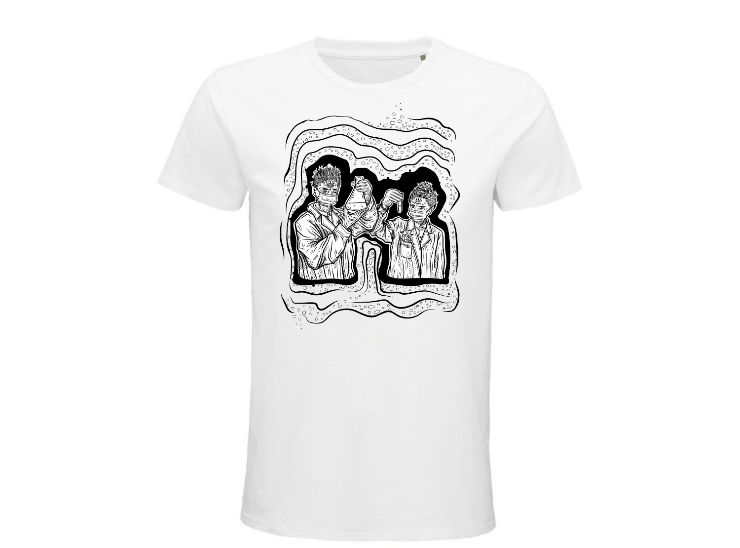 Roxy & Tim Caricature T-Shirt for sale